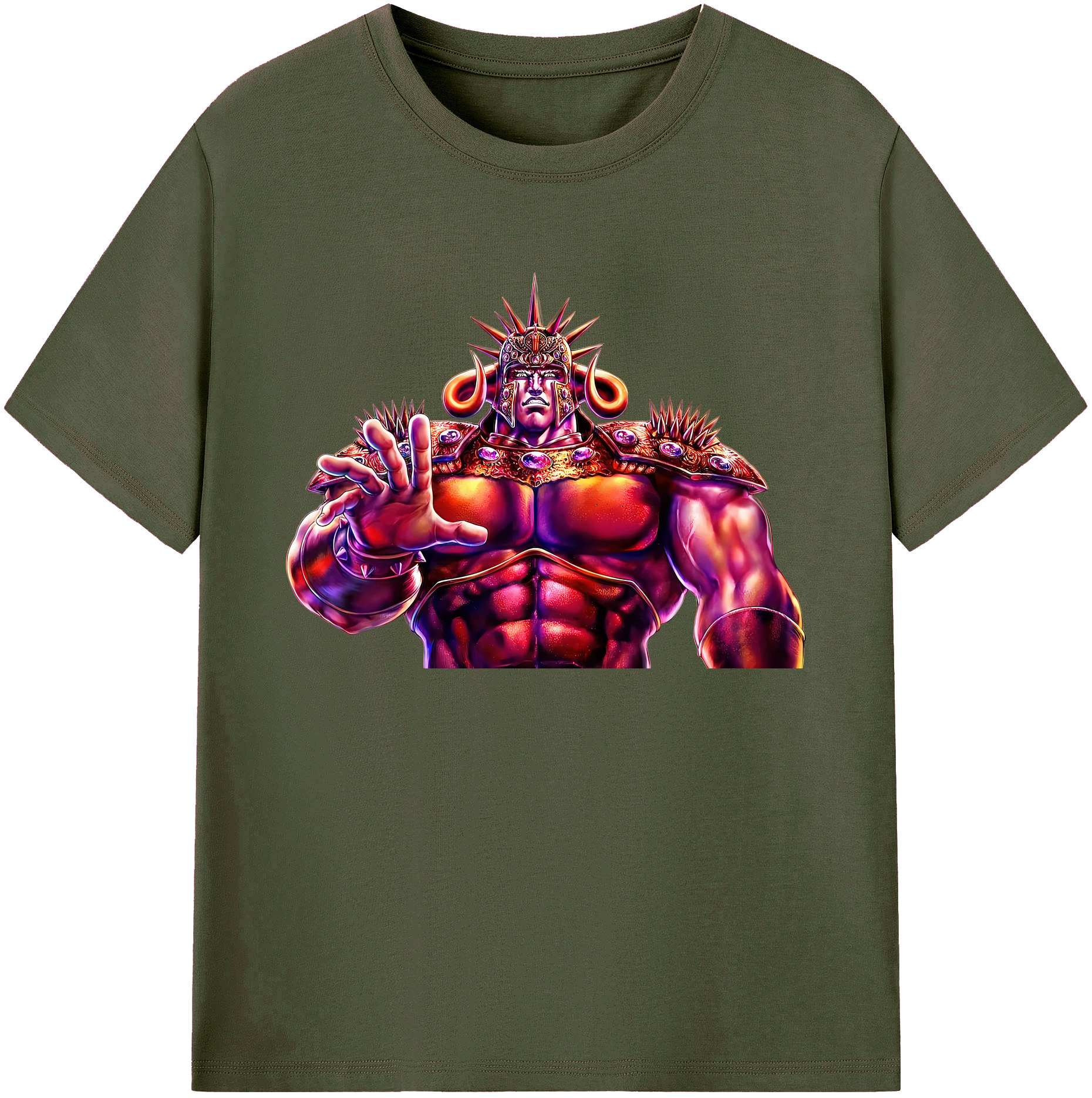 （画像用） 北斗の拳 Fist of the North Star 綿100％ メンズ半袖Tシャツ｜肌触りやわらか＆通気性